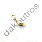 Μακαράδες γαλβανιζέ μονοί με στριφτάρι - 19mm - 5mm