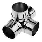 Τετραπλή γωνιά σωλήνας ανοξείδωτη - 25mm